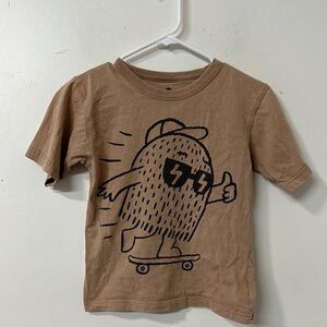 Brown Graphic Kids T-Shirt